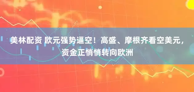 美林配资 欧元强势逼空！高盛、摩根齐看空美元，资金正悄悄转向欧洲